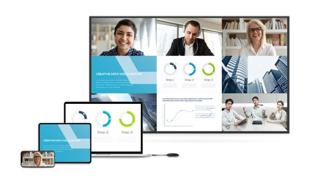 Maxhub WB05 cung cấp khả năng trình chiếu tới 9 màn hình đồng thời