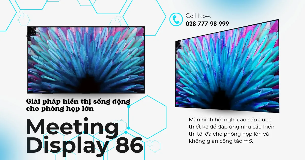 Màn hình hiển thị chuyên dụng Yealink MeetingDisplay 86 là gì