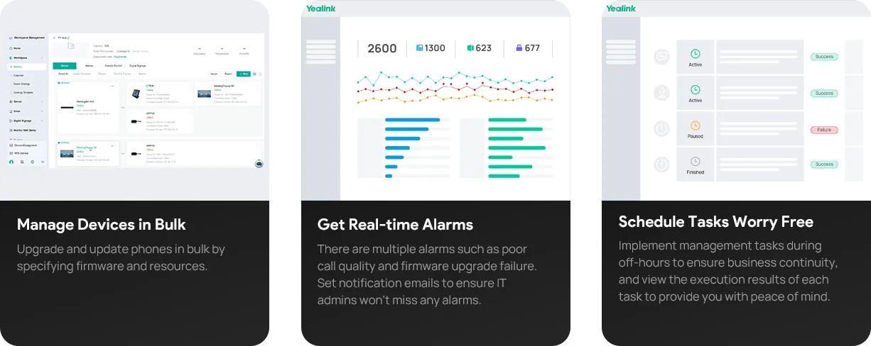 Màn hình hiển thị chuyên dụng Yealink MeetingDisplay 65 quản lý tập trung