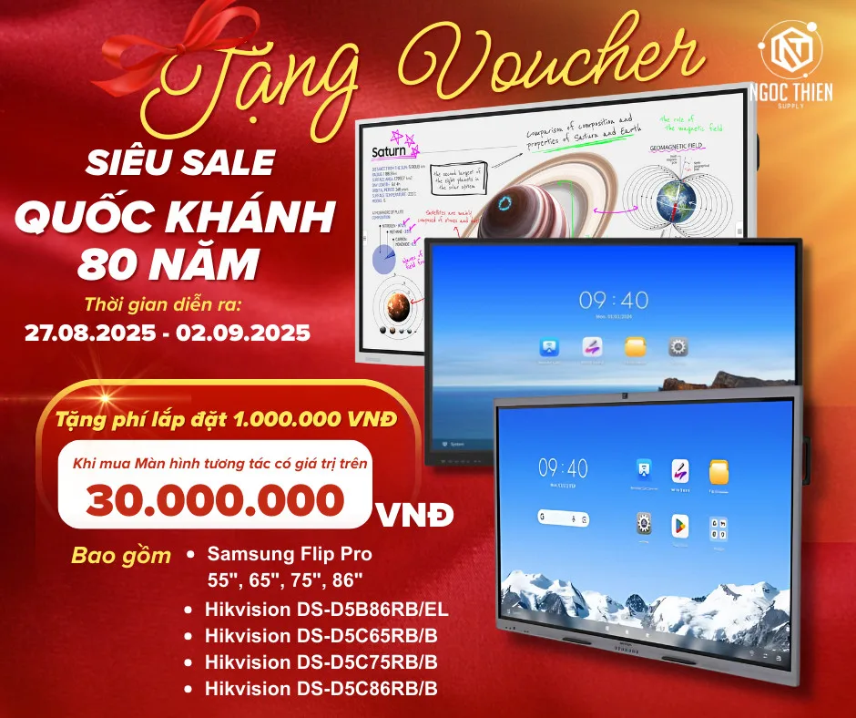 Tặng phí lắp đặt trị giá 1.000.000 VNĐ khi mua các sản phẩm trên 30.000.000 VNĐ