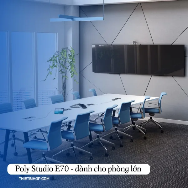 Poly Studio E70 dành cho phòng họp trực tuyến có kích thước lớn