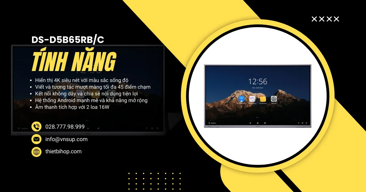 tính năng nổi bật Hikvision DS-D5B65RB/C