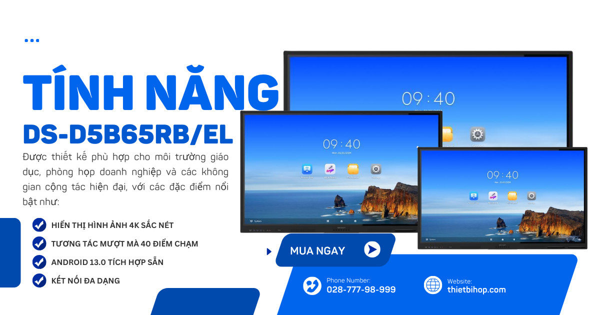 tính năng nổi bật Hikvision DS-D5B65RB/EL