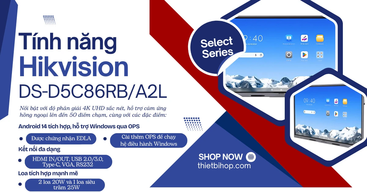 Hikvision DS-D5C86RB/A2L có tính năng gì