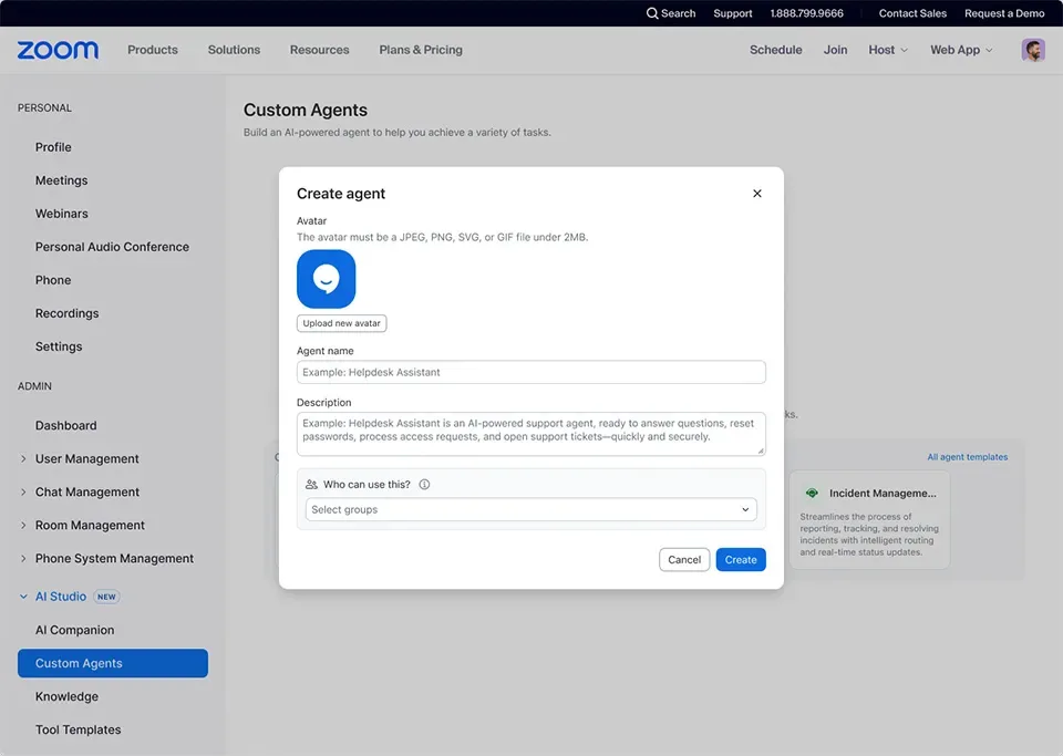 Zoom AI Companion 3.0 bổ sung tính năng Custom AI Companion