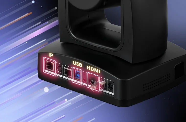 AVer TR335 hỗ trợ cổng HDMI/USB/IP. 4K 60 FPS giúp sử dụng nhiều thiết bị cùng lúc