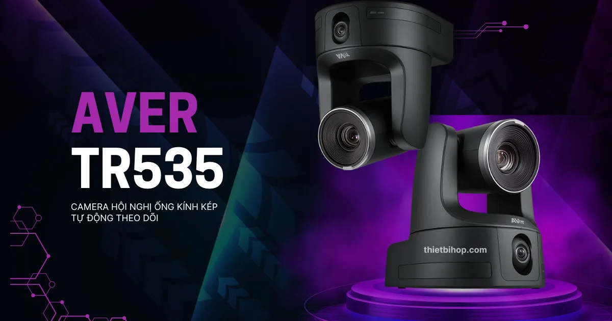 AVer TR535 là Camera hội nghị ống kính kép tự động theo dõi với zoom 30x