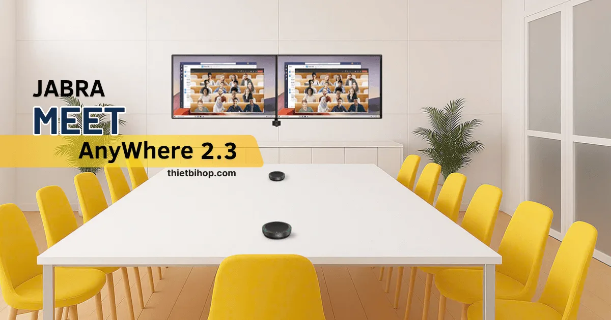 bộ thiết bị hội nghị trực tuyến di động tất cả trong một Jabra Meet Anywhere 2.3