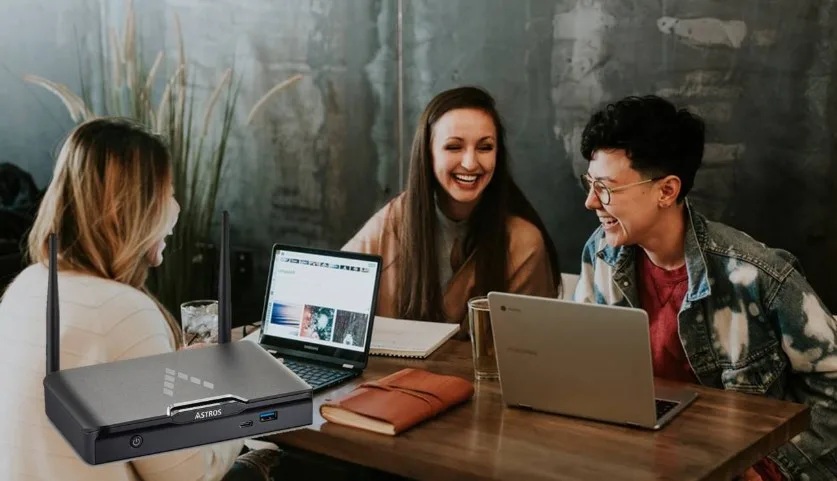 tính năng thiết bị trình chiếu Astros: Trình chiếu không dây mượt mà