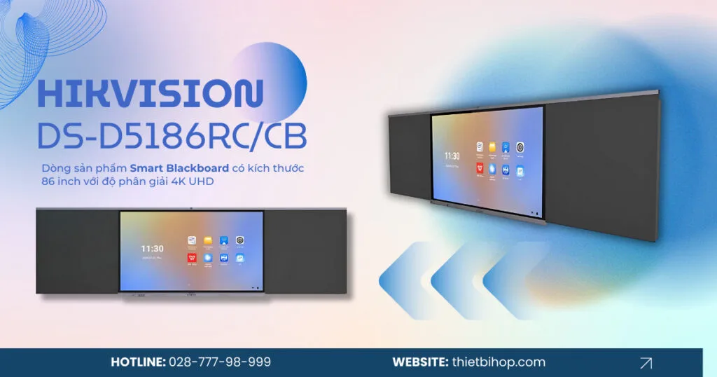 màn hình tương tác hikvision nào phù hợp với trường học, trung tâm đào tạo
