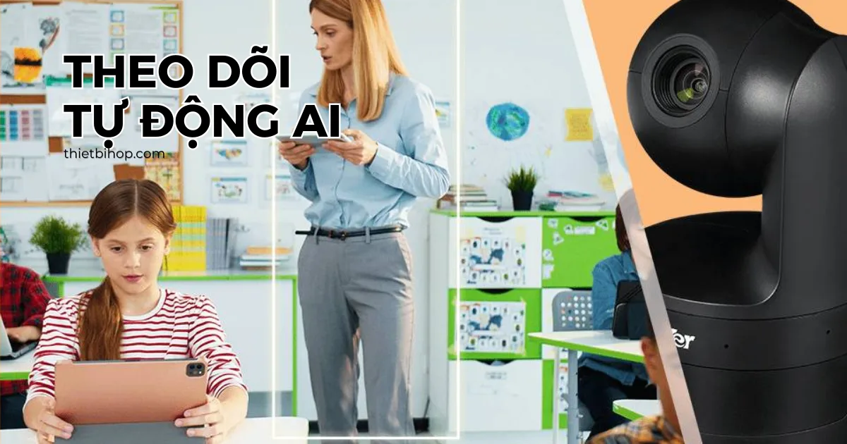 AVer DL10 sở hữu công nghệ AI Auto Tracking giúp theo dõi chuyển động thông minh