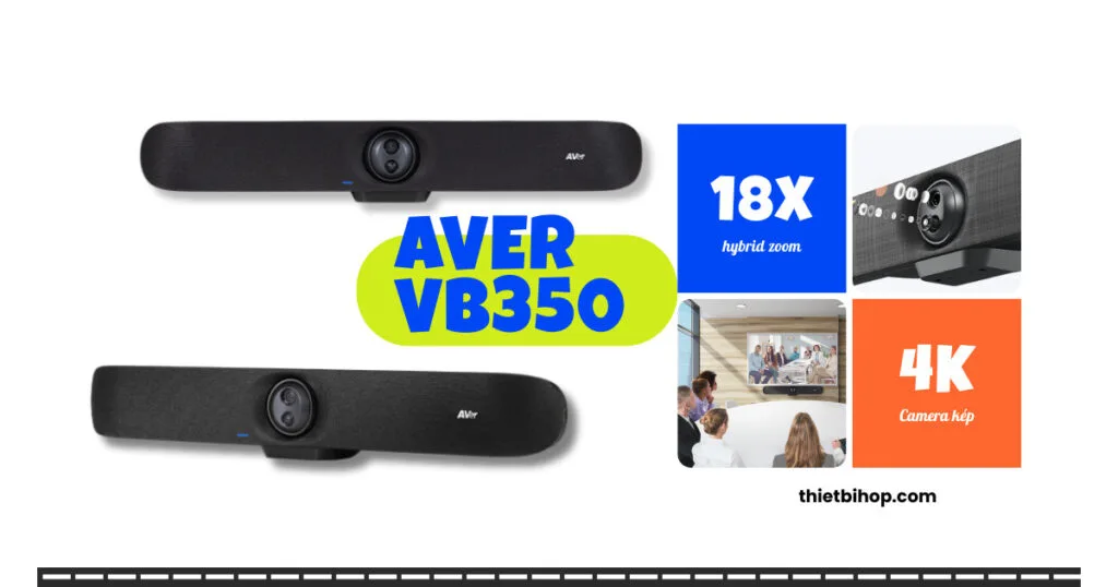 Video Bar mạnh mẽ cho phòng họp chuyên nghiệp AVer VB350