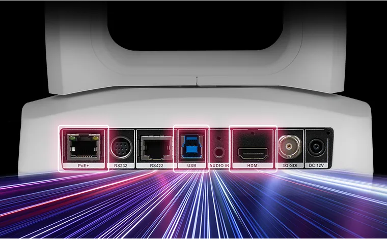 AVer PTZ310UNV2 truyền phát đa kênh 4K 60fps, kết nối đa dạng