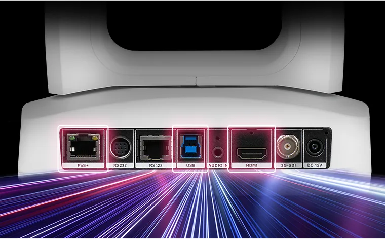 AVer PTZ310UV2 truyền phát video 4K 60 FPS qua các đầu ra HDMI, USB và IP