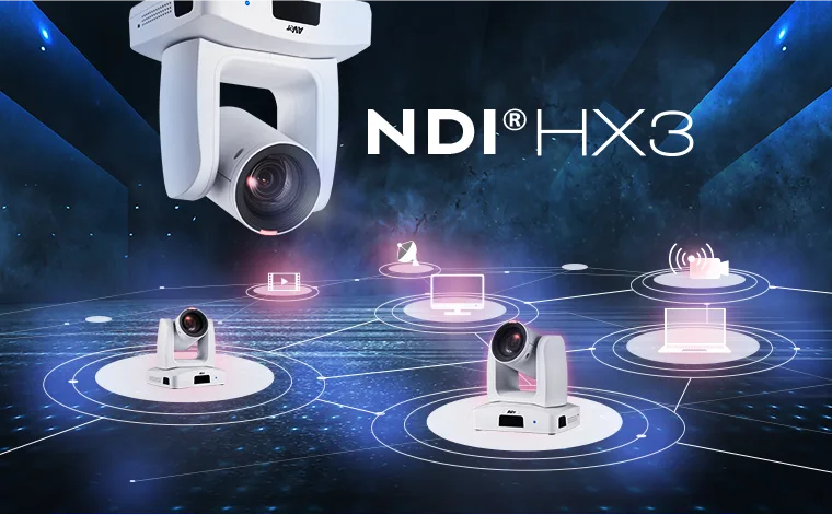 AVer PTZ310UNV2 sở hữu Công nghệ NDI® HX3 - Chuẩn truyền phát thế hệ mới