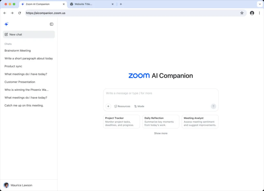 Zoom AI Companion 3.0 với các tính năng nổi bật sẽ sớm có mặt trên web
