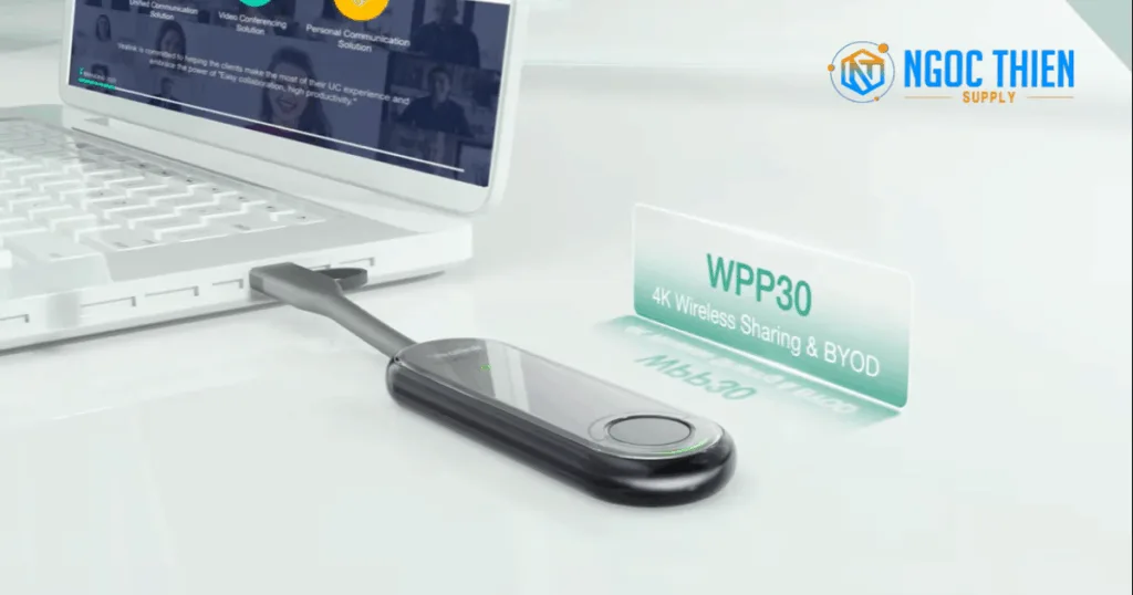 Yealink MeetingBar A30 cho phép chia sẻ nội dung không dây qua WPP30