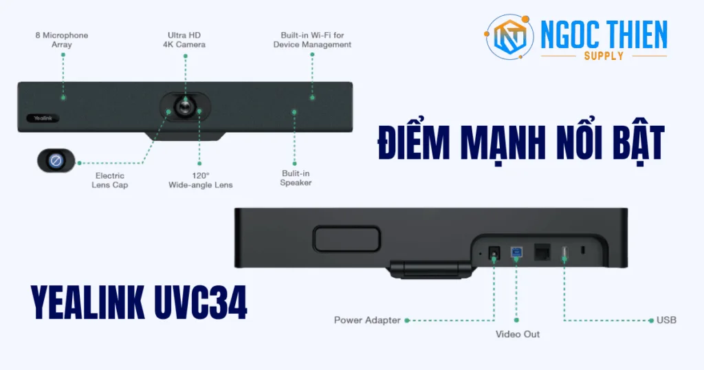 Điểm mạnh nổi bật của Yealink UVC34