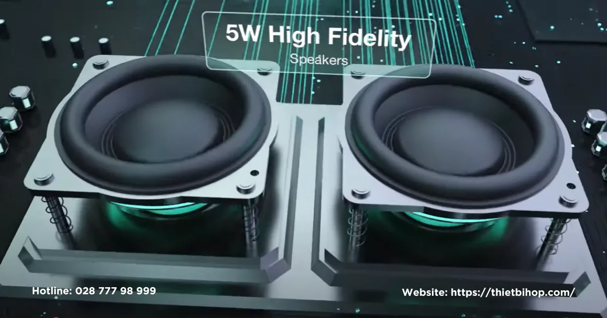Hai loa 5W tích hợp mang âm thanh chân thực