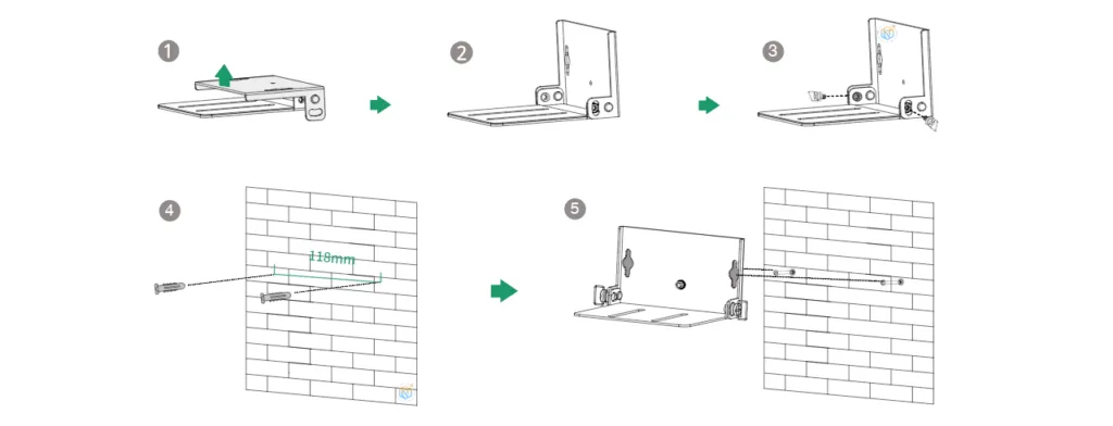 Lắp giá treo tường cho thiết bị Yealink A30