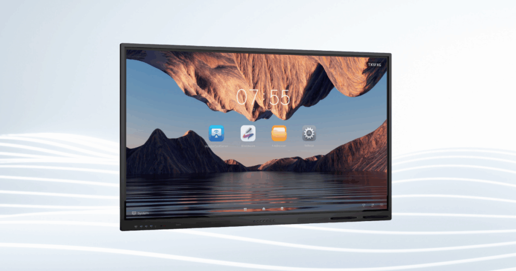 Màn tương tác Hikvision với thiết kế hiện đại, màn hình sắc nét