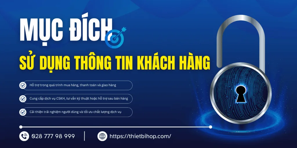 Mục đích sử dụng thông tin khách hàng