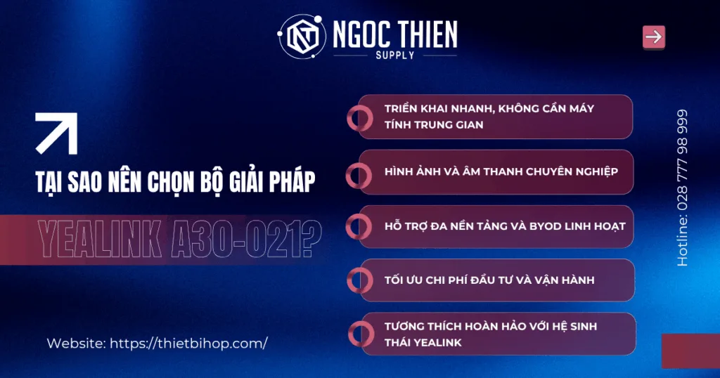 Tại sao nên chọn bộ giải pháp Yealink A30-021