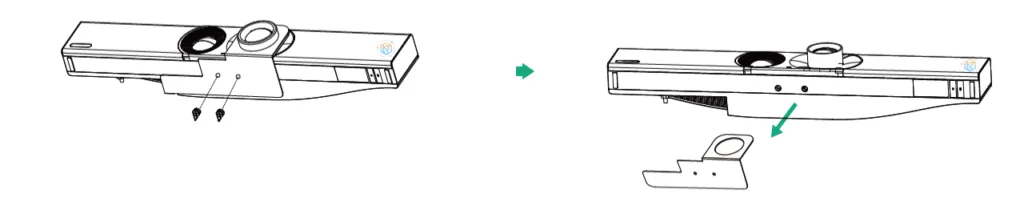 Tháo vỏ bảo vệ của thiết bị Yealink A30