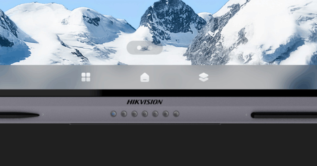 Thiết kế mặt trước của dòng màn tương tác Hikvision Value Series