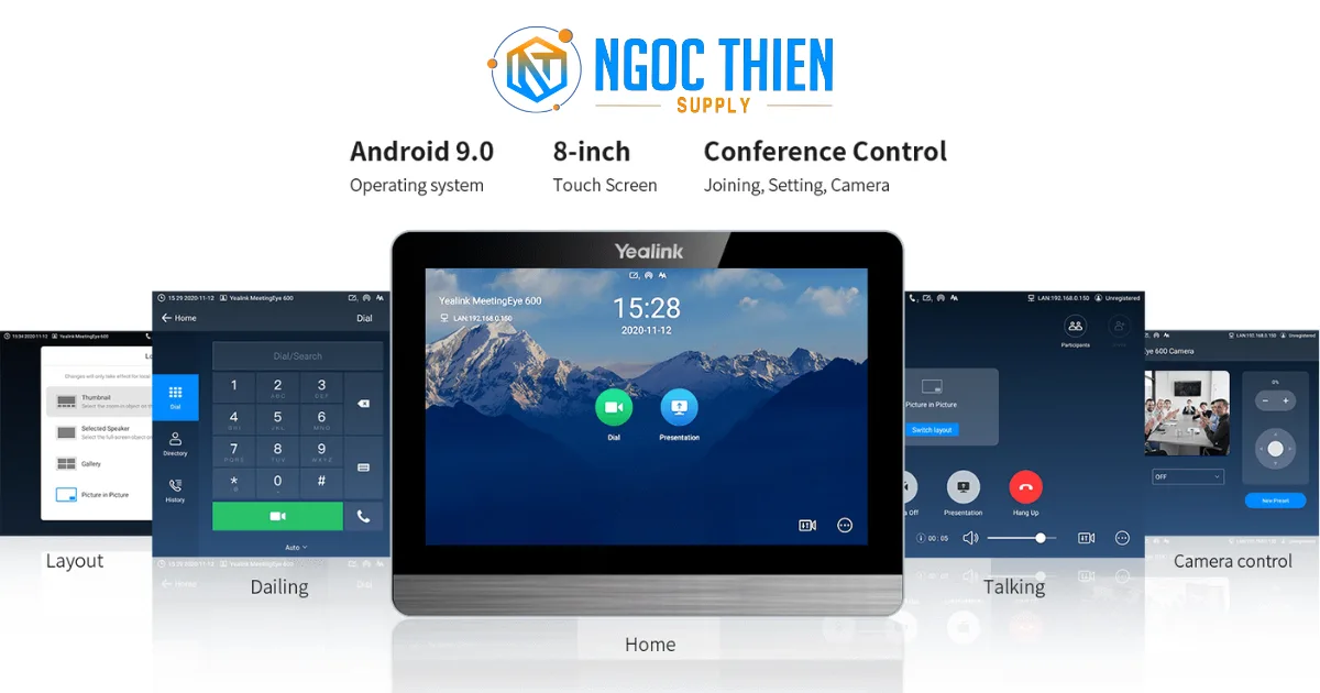 Yealink CTP18 – Bảng điều khiển cảm ứng thông minh