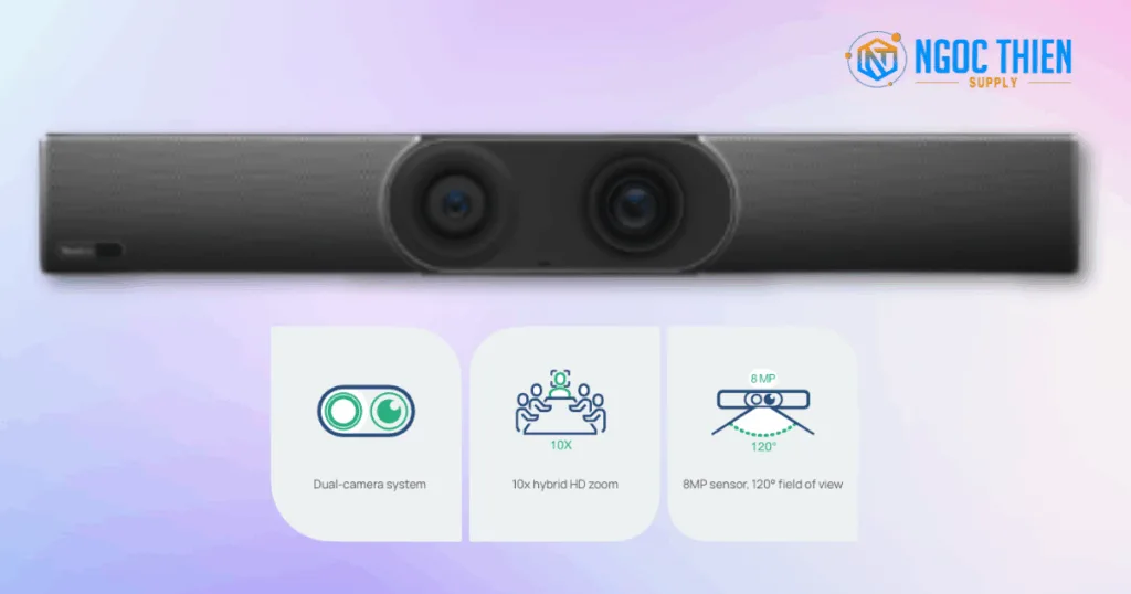 Yealink MeetingBar A30 – Hệ thống camera kép cho phòng trung bình