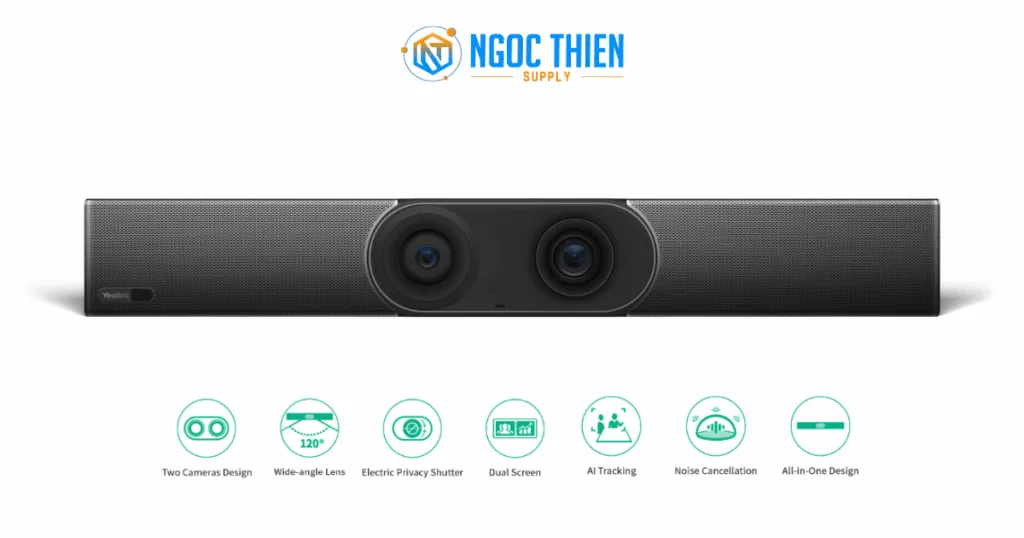 Yealink MeetingBar A30 – Thanh hội nghị tất cả trong một cho phòng họp vừa