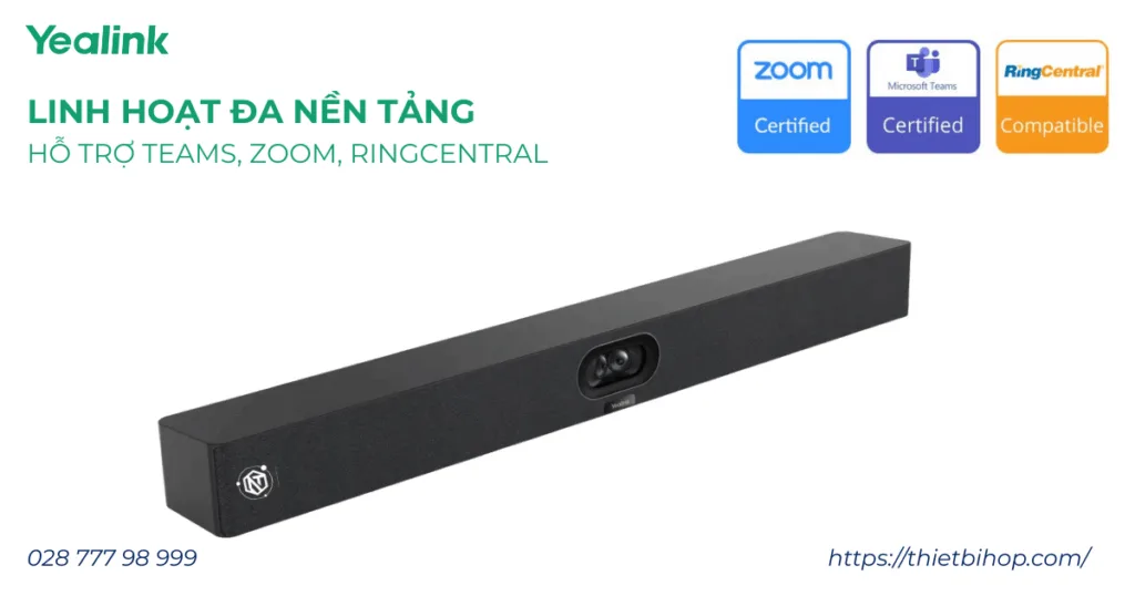Yealink MeetingBar A40-linh hoạt đa nền tảng