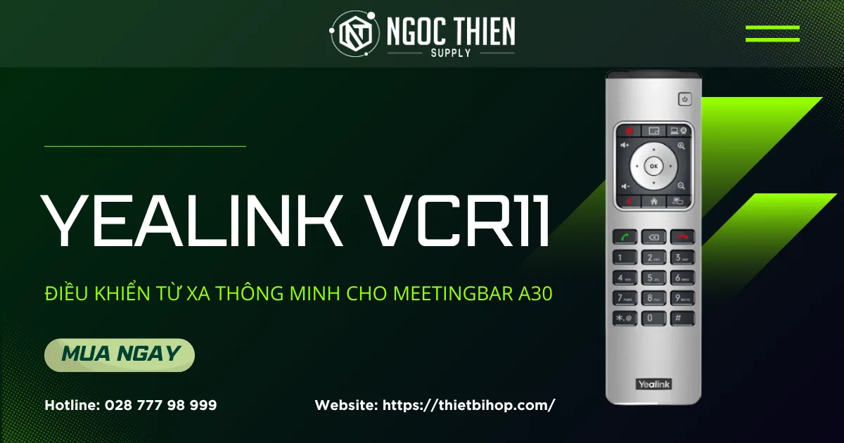 Yealink VCR11 – Điều khiển từ xa thông minh cho MeetingBar A30