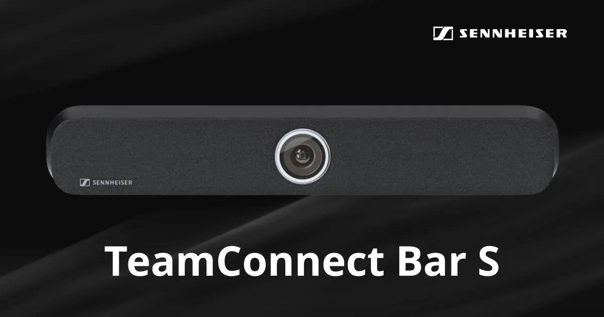 Camera hội nghị Sennheiser TeamConnect Bar S với thiết kế sang trọng