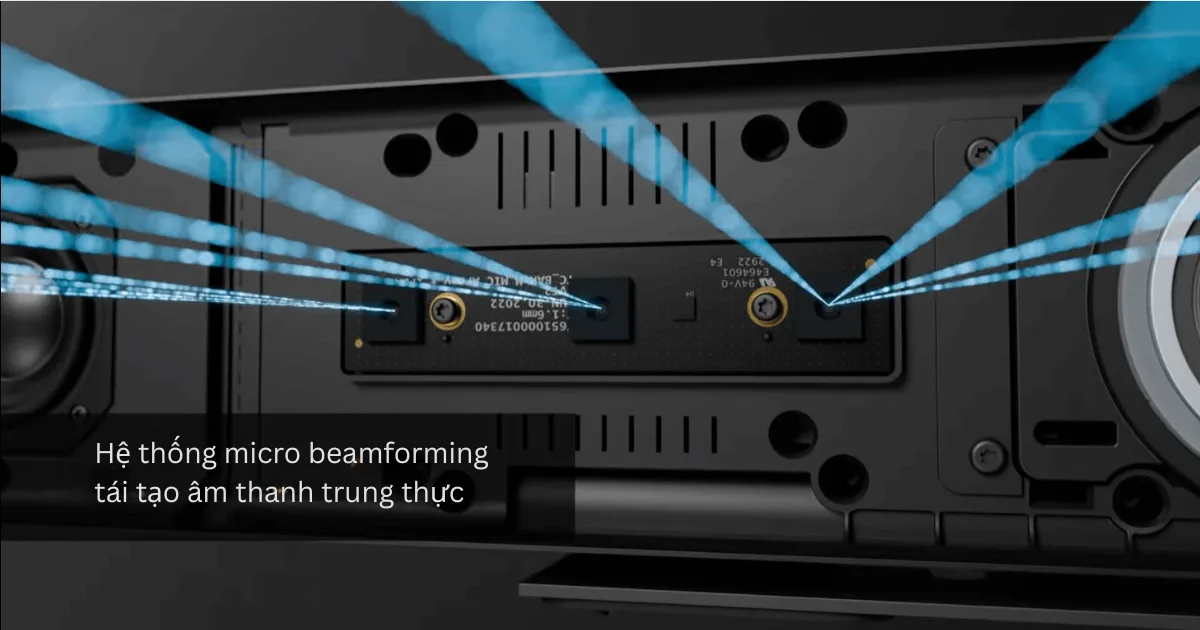 Hệ thống micro beamforming tái tạo âm thanh trung thực