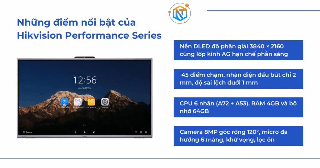 Những điểm nổi bật của màn tương tác Hikvision Performance Series