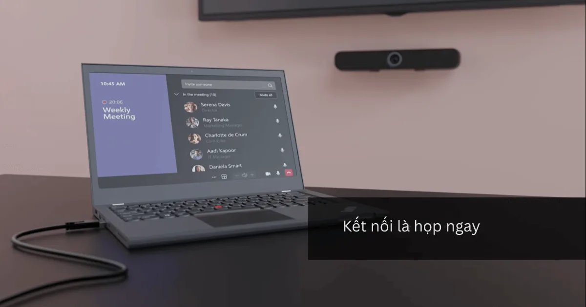 Sennheiser TeamConnect Bar bắt đầu cuộc họp nhanh chóng