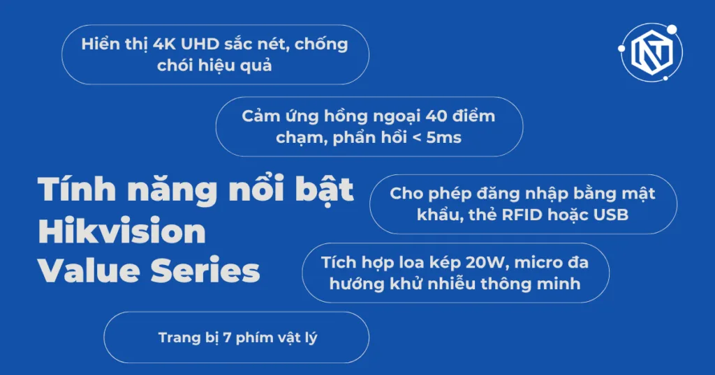 Tính năng nổi bật của màn tương tác Hikvision Value Series